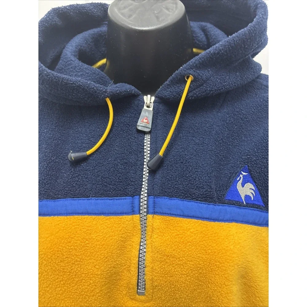 Le Coq Sportif Vintage Multicolour Half Zip Fleece - Size Youth‎ 14